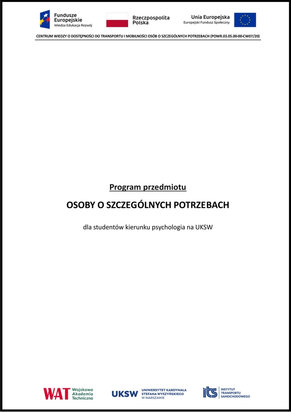 Osobyo szczególnych potrzebach