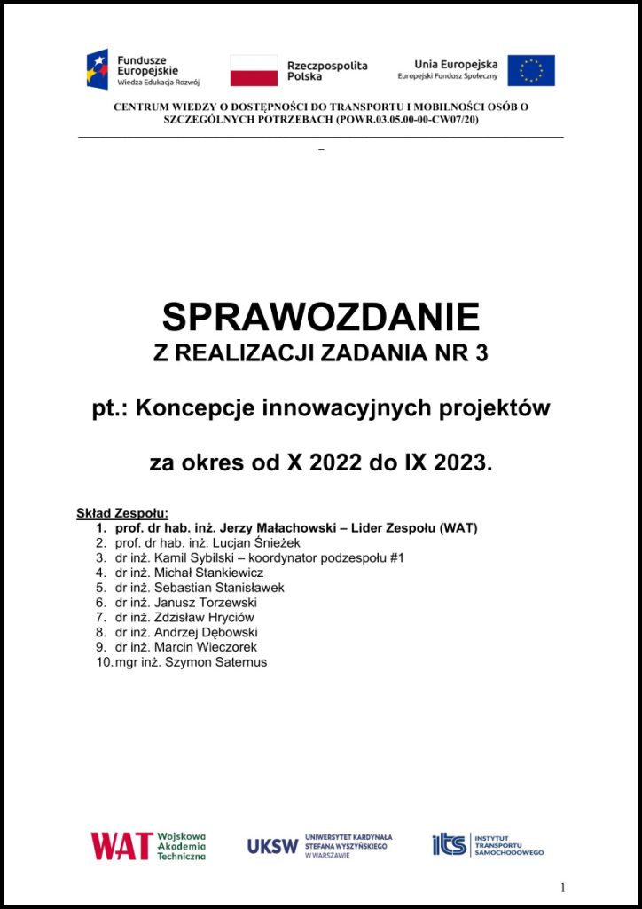 Koncepcje innowacyjnych projektów