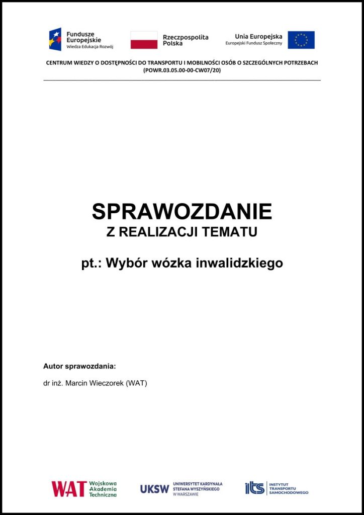 Wybór wózka inwalidzkiego